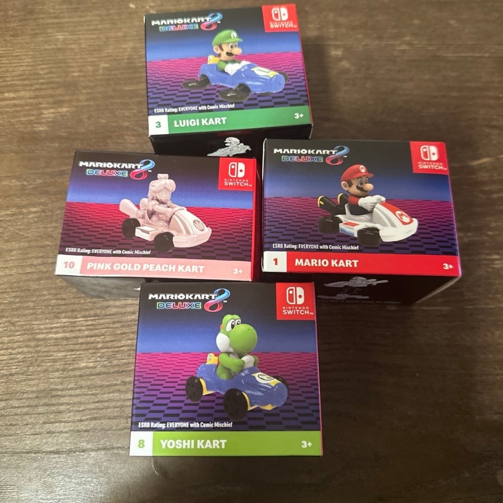8 2024 McDonald's Mario Kart 8 Deluxe Happy Meal Toys